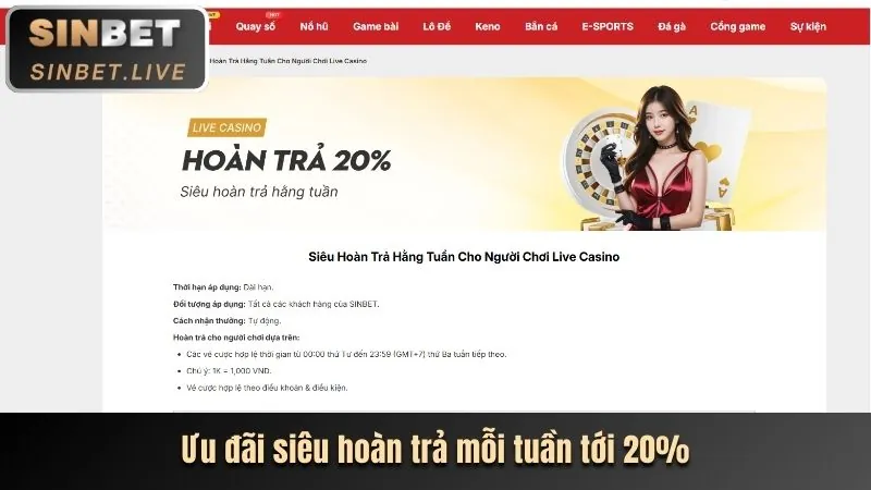 Khuyến mãi cá cược thể thao GG8801